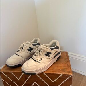 Beige and Black Sneakers